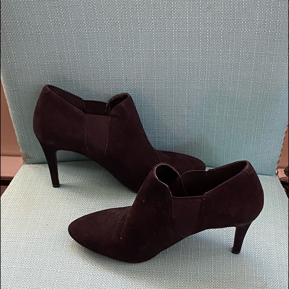 Audrey Brooke Booties, Black, Size 9
